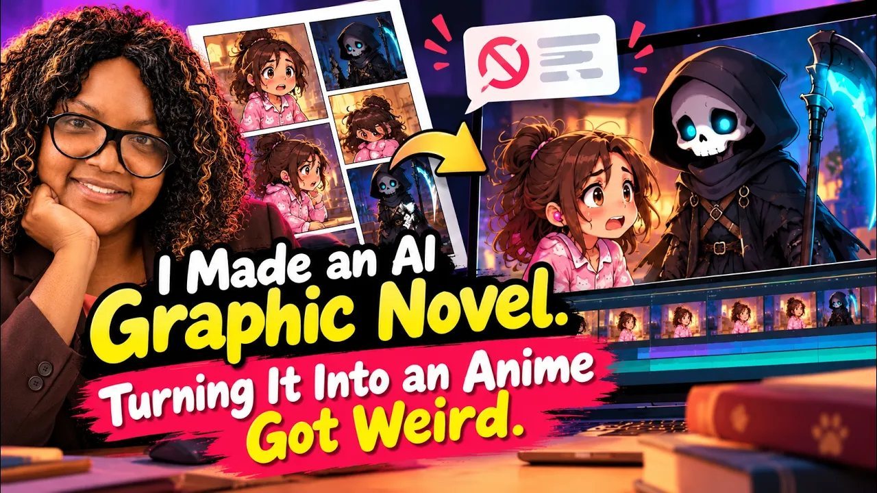 Video thumbnail: I Made an AI Graphic Novel. Turning It Into an Anime Got Weird